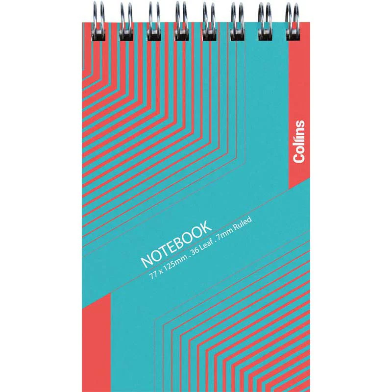 Collins Notebook Sp35 Top Opening 77x125mm 7mm 36 Leaf - Nail Gallerys
