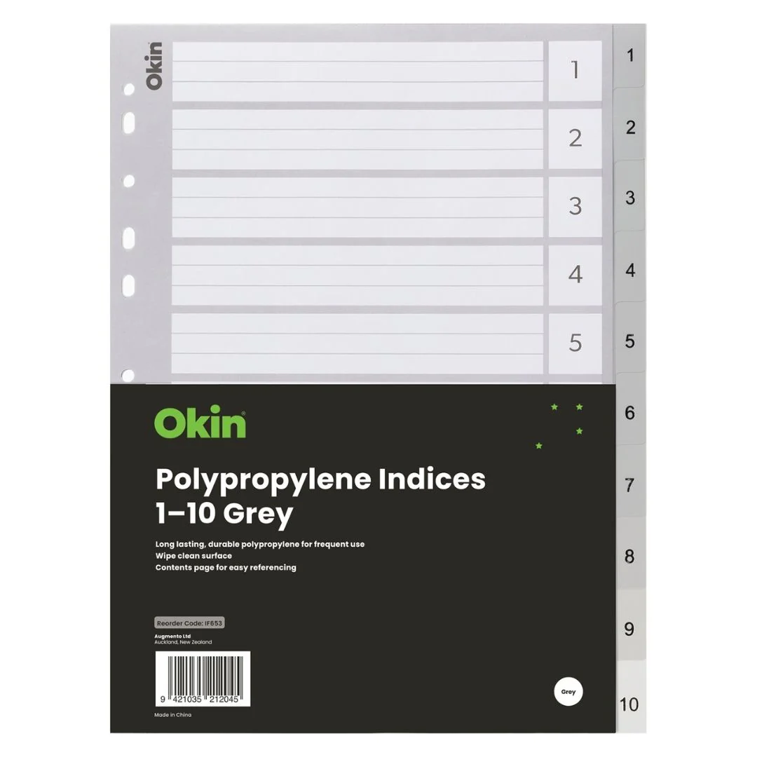 Okin PP Indices 1-10 - Nail Gallerys
