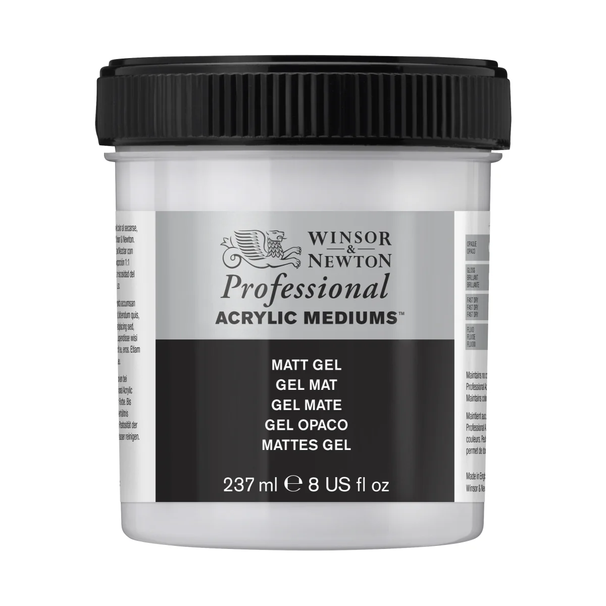 Winsor & Newton Professional 237ml Matt Gel Acrylic Medium - Nail Gallerys
