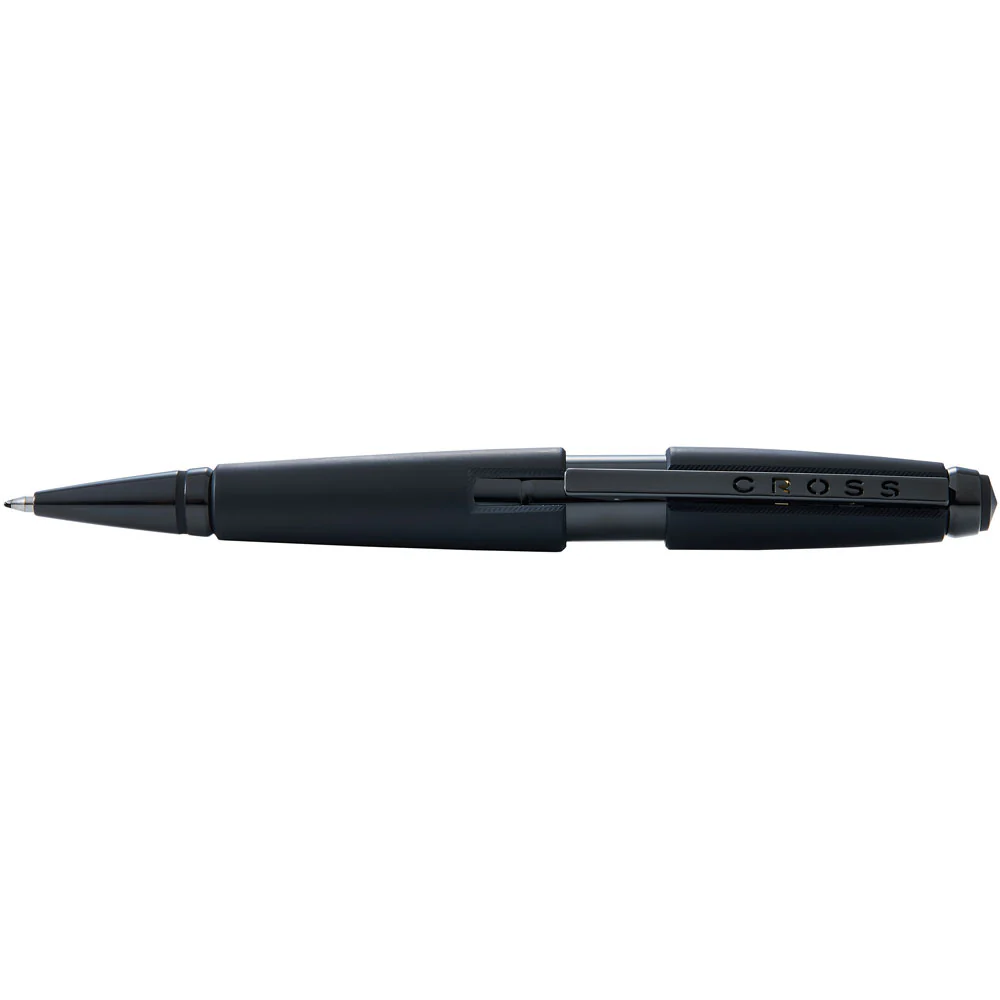 Cross Edge Matte Black Lacquer Gel Medium Nib Rollerball Pen - Nail Gallerys