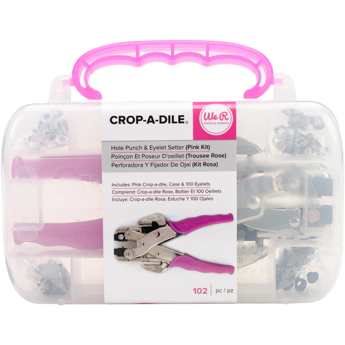 We R Memory Keepers Crop-A-Dile Pink Punch Kit - Nail Gallerys