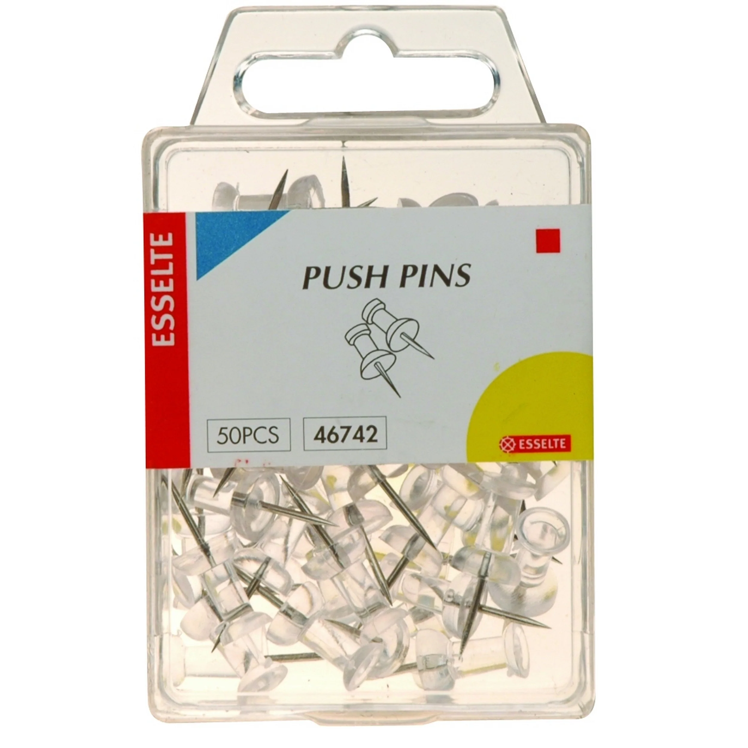 Esselte Push Pins Pack Of 50 - Nail Gallerys