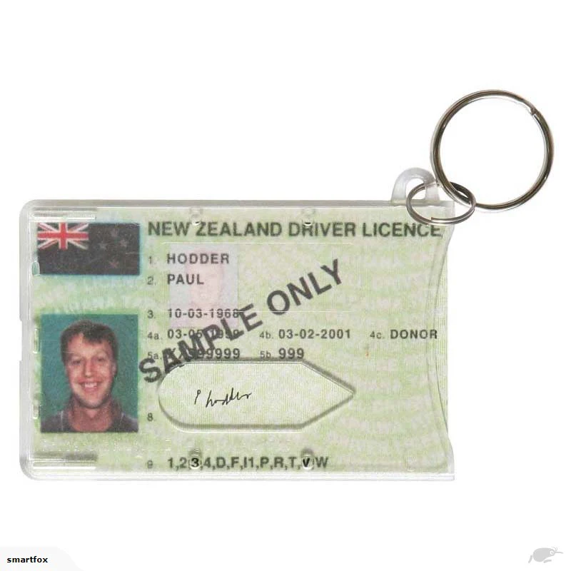 Dixon Key Ring License Holder For NZ Drivers License - Nail Gallerys