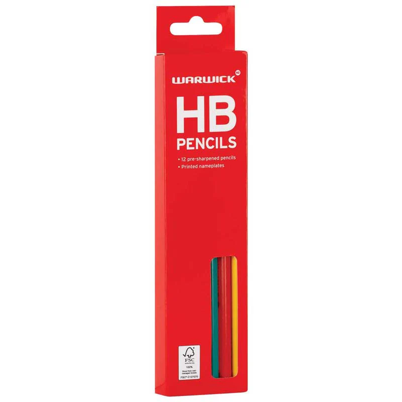 Warwick Hb Pencil Pack Of 12 Hexagonal - Nail Gallerys