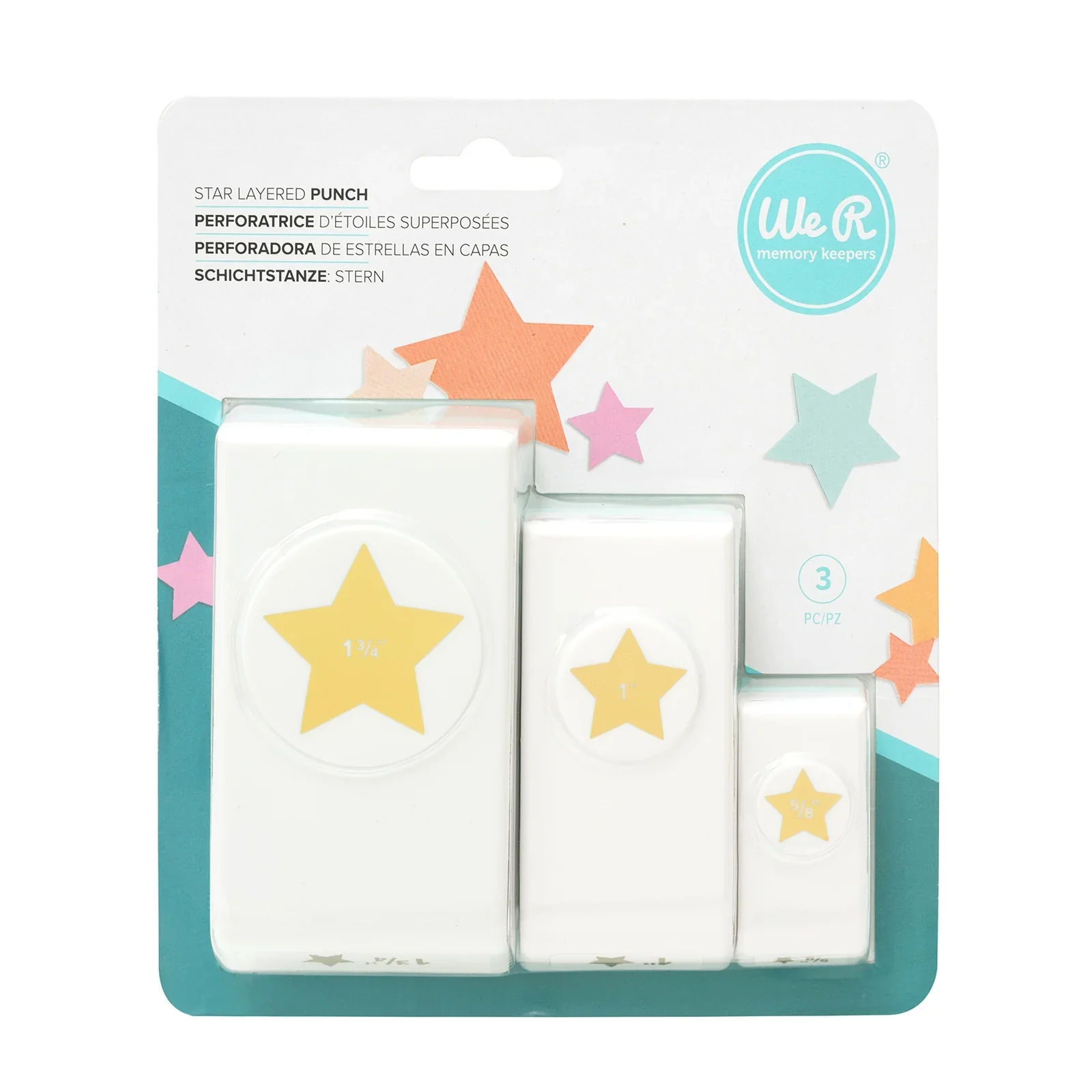 We R Memory Keepers 3 Piece Nesting Star Punch - Nail Gallerys