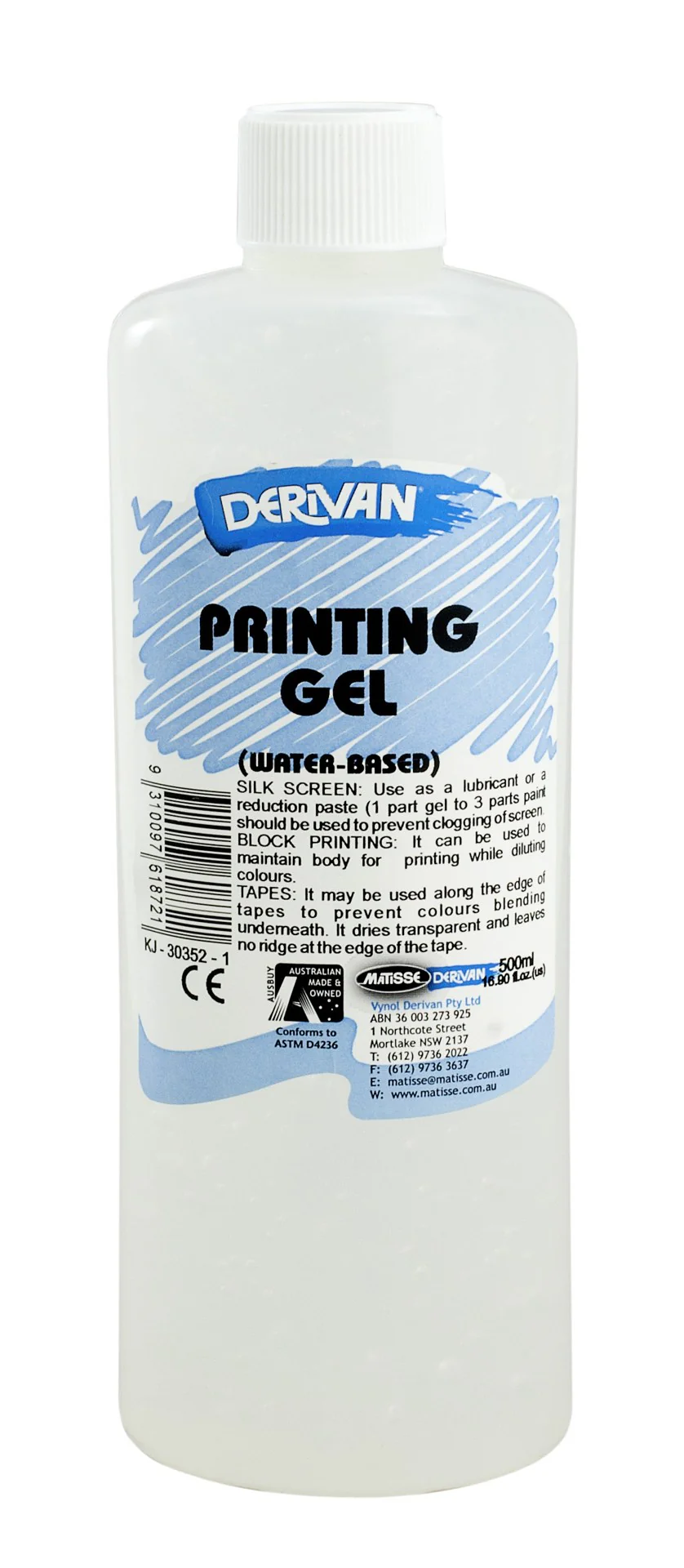 Derivan 500ml Print Gel - Nail Gallerys