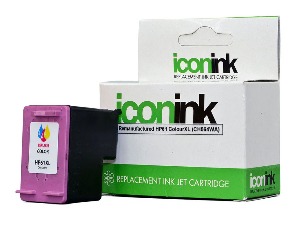 Icon Remanufactured Hp 61 Colour XL Ink Cartridge (CH564WA) - Nail Gallerys
