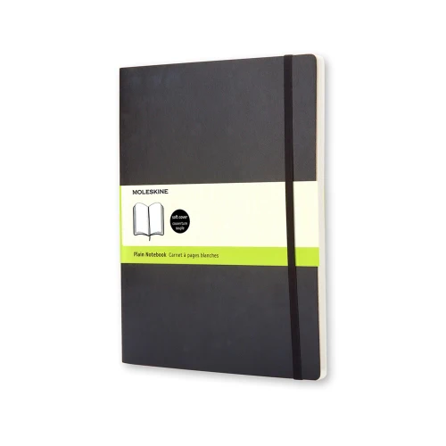 Moleskine Xtra Large Plain Soft Cover Notebooks - Nail Gallerys