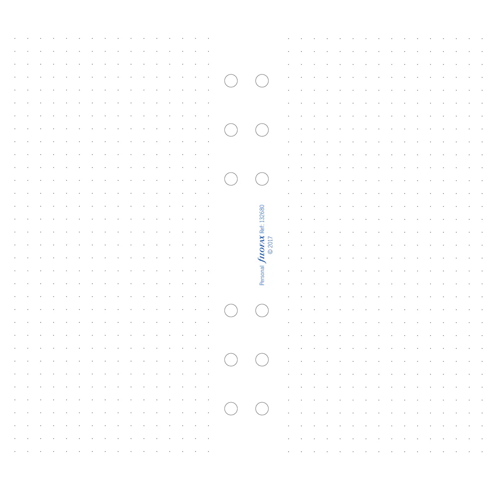 Filofax Personal Paper Dotted Refill - Nail Gallerys