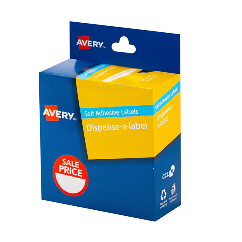 Avery Label Dispenser Sale Price 24mm 300 Pack - Nail Gallerys