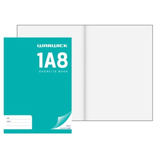 Warwick Exercise Book 1a8 36 Leaf Unruled - Nail Gallerys