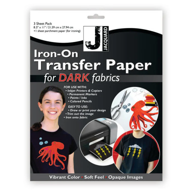 Jacquard Iron-on Transfer Paper For Dark Fabrics - Nail Gallerys
