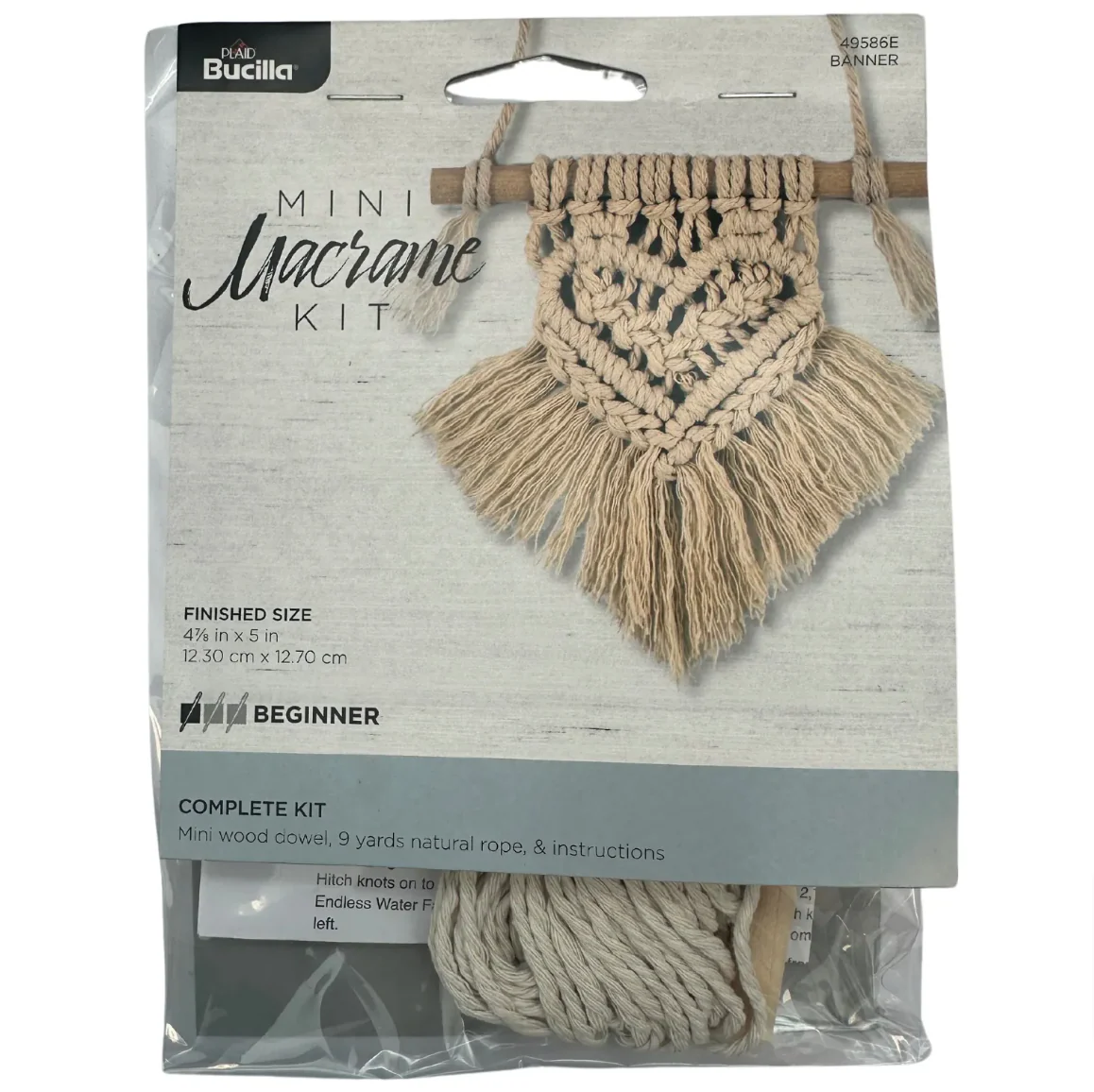 Bucilla Mini Banner Macrame Kit - Nail Gallerys