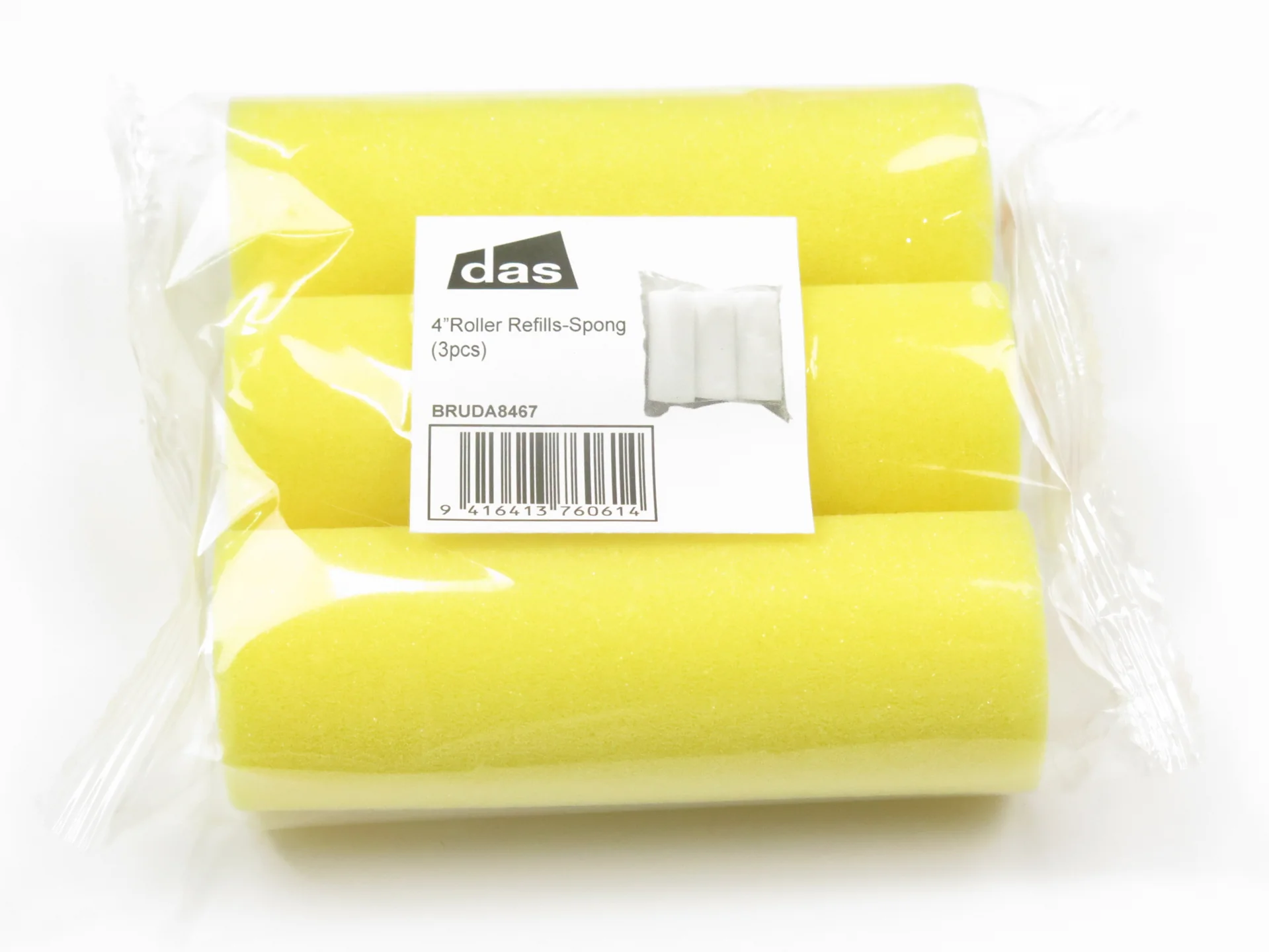 Das 4 Inch Roller Refills - Sponge 3 Pieces - Nail Gallerys