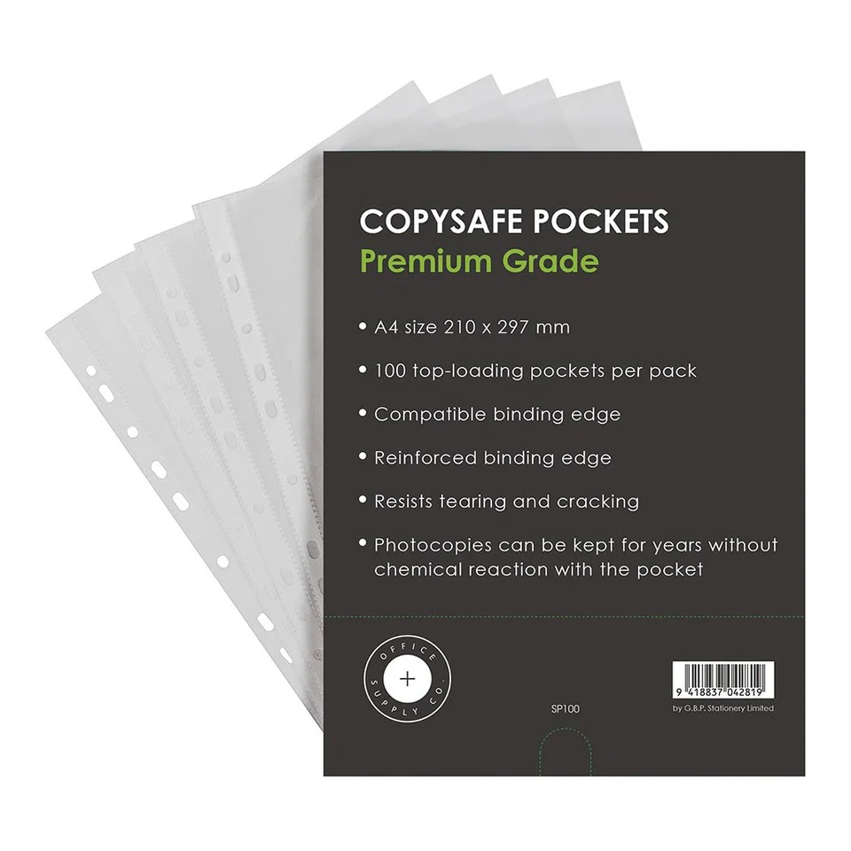 OSC Copysafe Pockets A4 - Pack Of 100 - Nail Gallerys