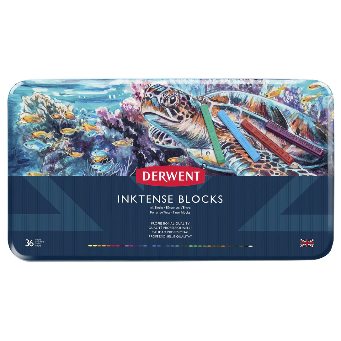 Derwent Inktense Blocks Tin of 36 - Nail Gallerys