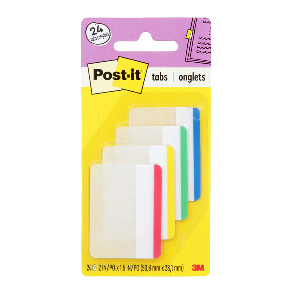 Post-it Durable Tabs 686F-1 Size 50x38mm Pack of 24 - Nail Gallerys