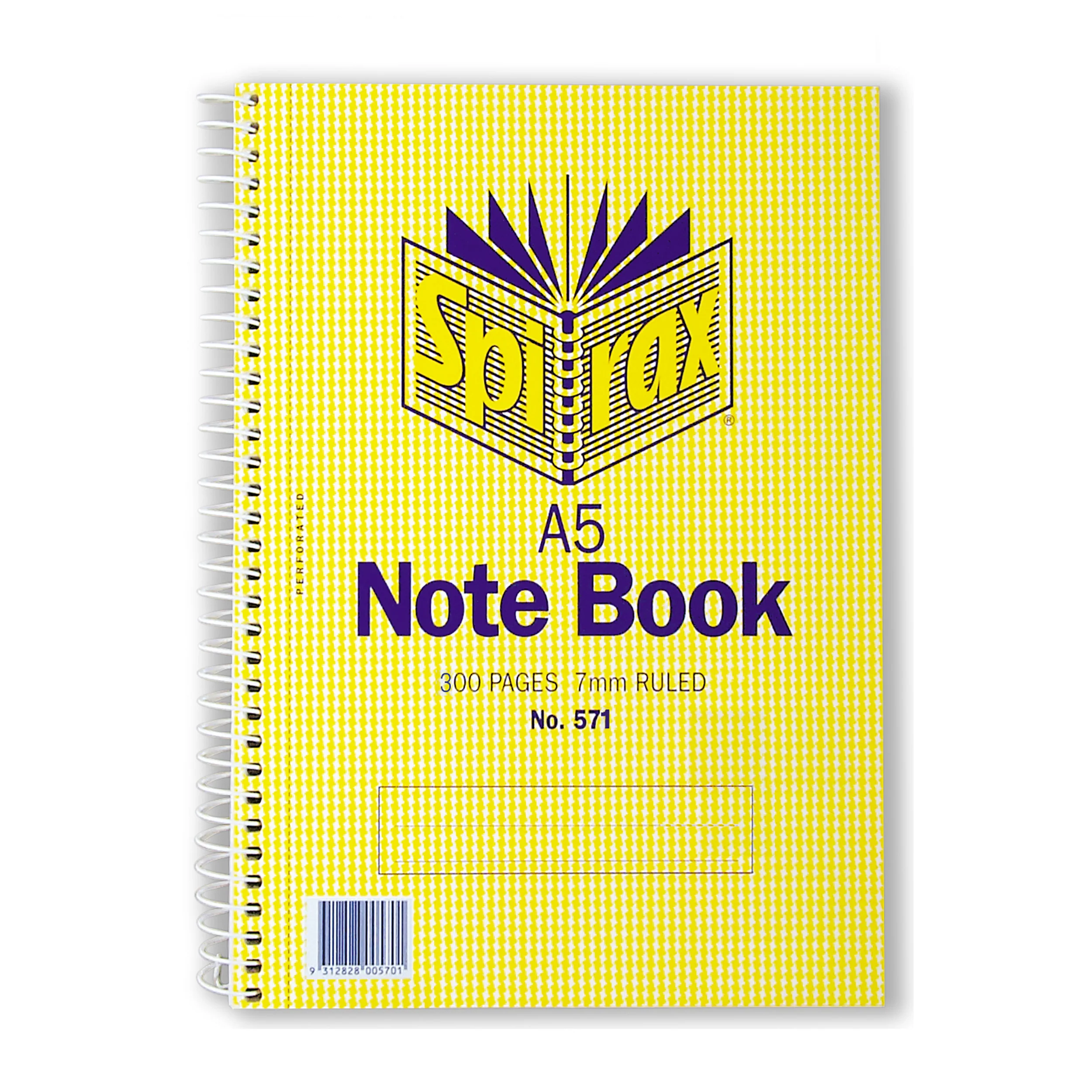 Spirax 571 Notebook A5 300 Page S/o - Pack Of 5 - Nail Gallerys
