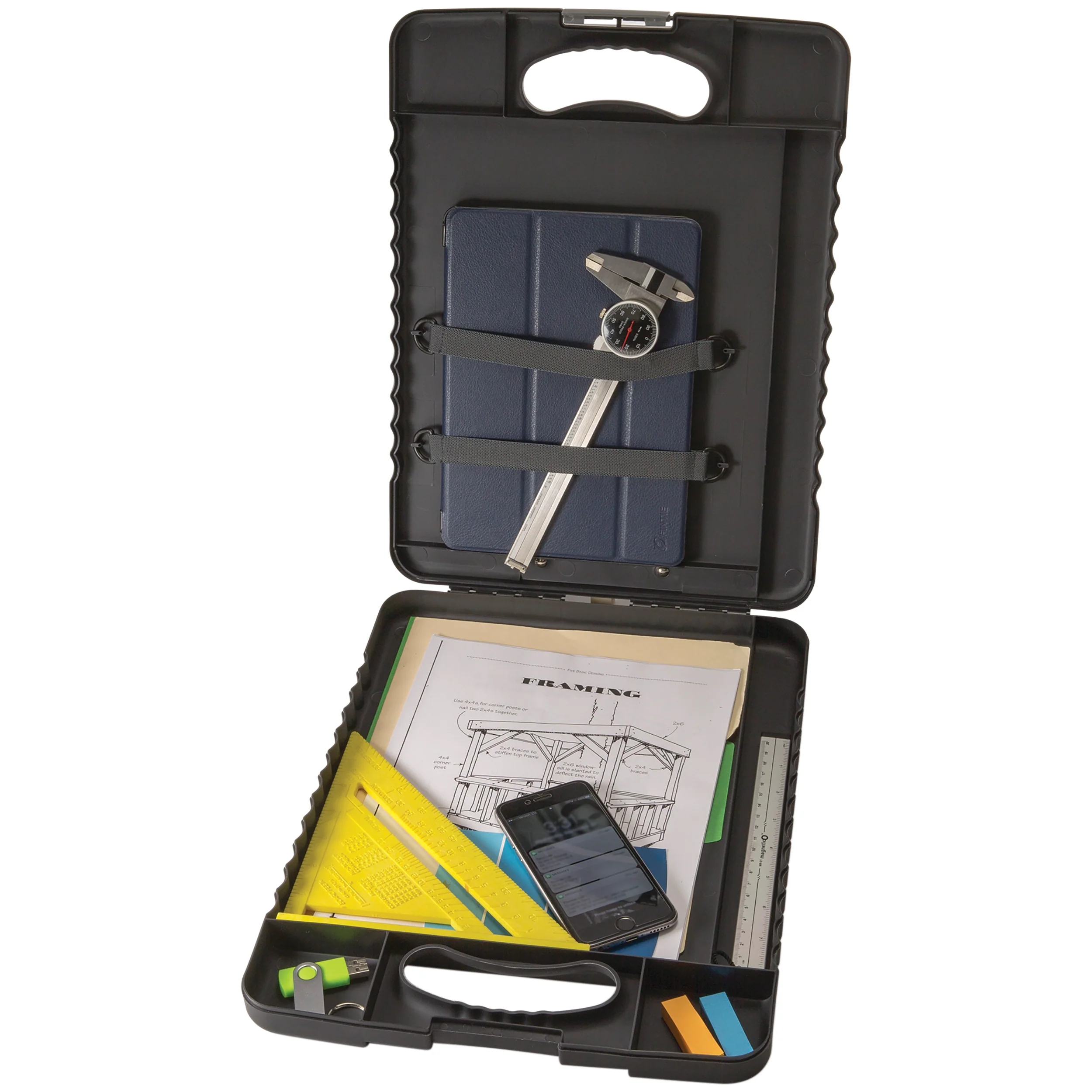 Marbig Clipboard Charcoal - Nail Gallerys