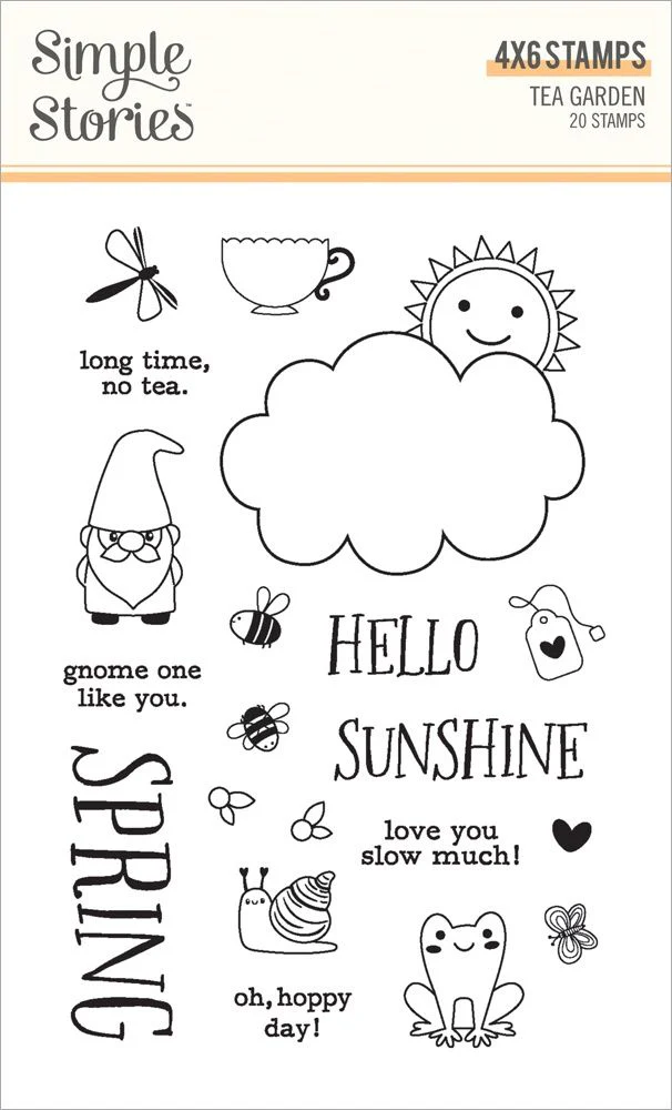 Simple Stories Tea Garden Stamps 20 Pieces - Nail Gallerys