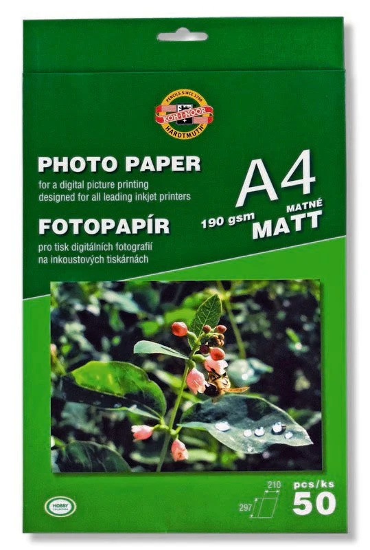 Koh-I-Noor Photopaper Matt A4 190gsm - Nail Gallerys