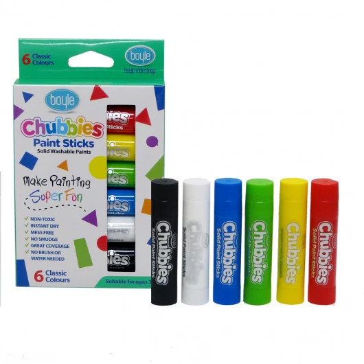 Boyle Chubbies Paint Sticks Set Of 6 - Nail Gallerys
