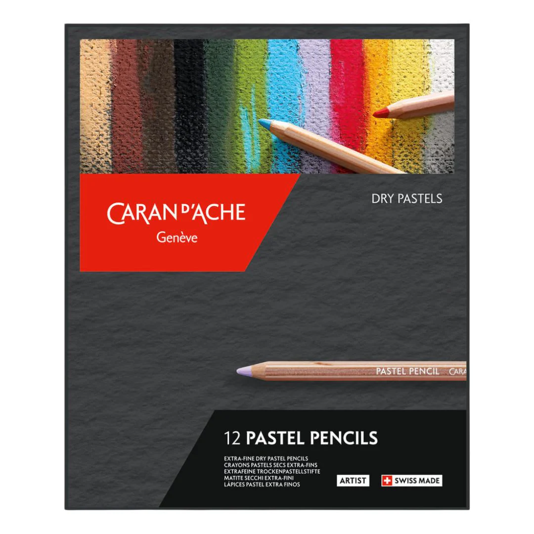 Caran d'Ache Pastel Pencils Set of 12 - Nail Gallerys