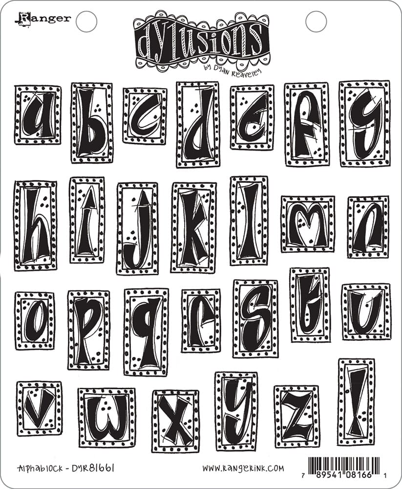 Dyan Reaveley's Dylusions Stamp Collection Alphablock - Nail Gallerys