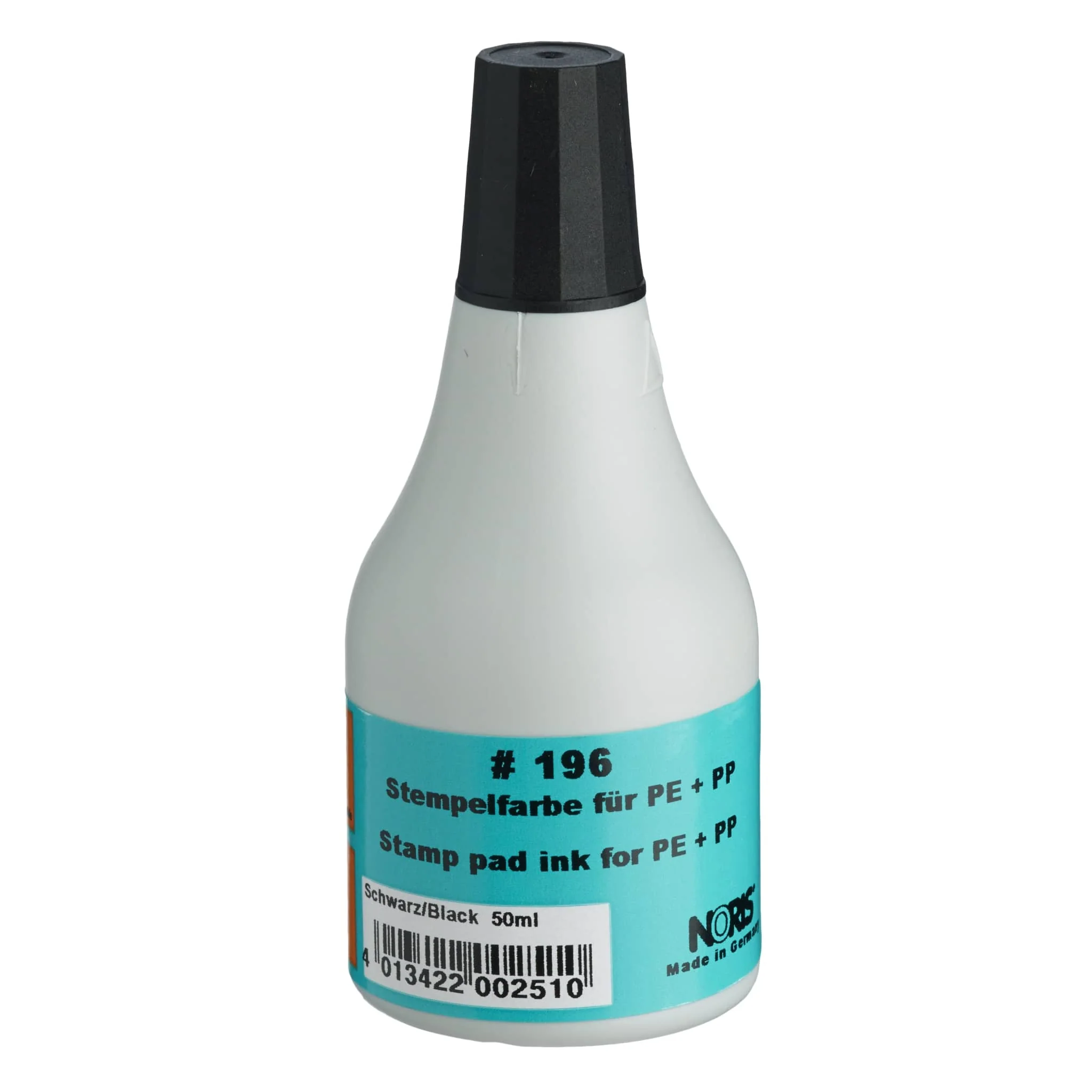Noris Pe/pp Ink 50ml #196 Black - Nail Gallerys