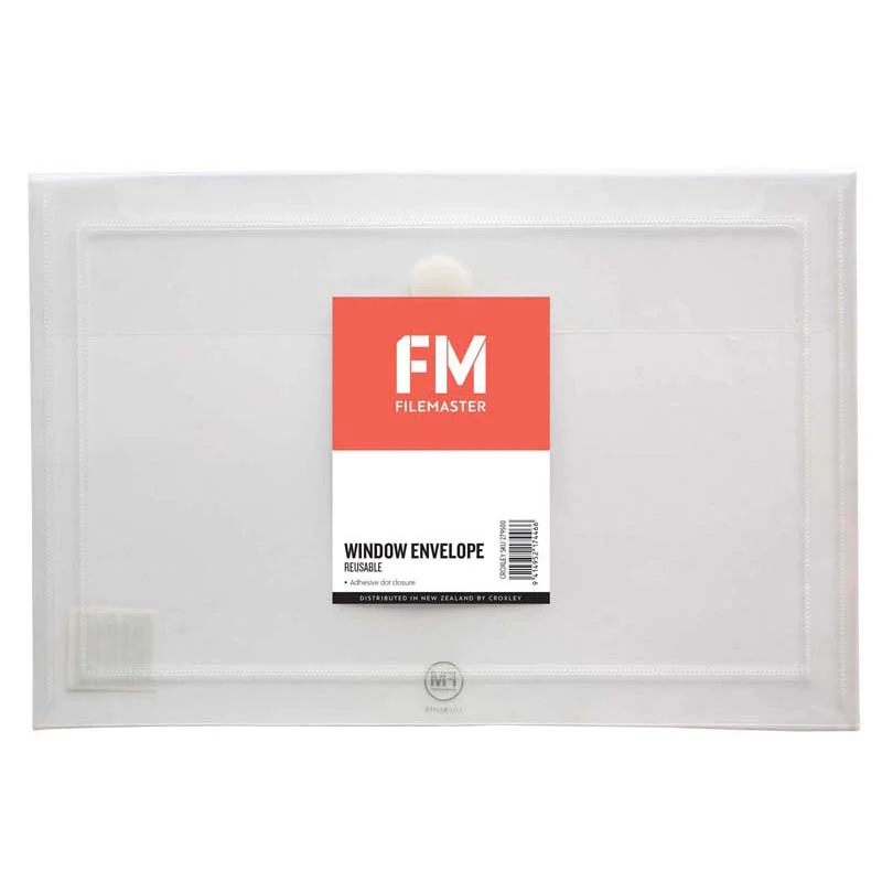 FM Window Envelope Reusable Size Foolscap Polypropylene - Nail Gallerys
