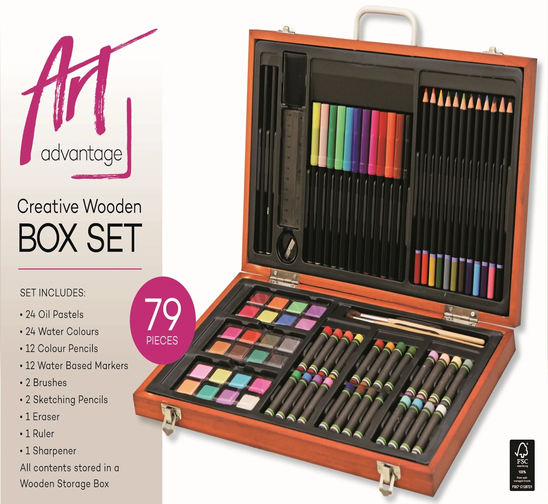 Art Advantage Creative Wooden Box - Nail Gallerys