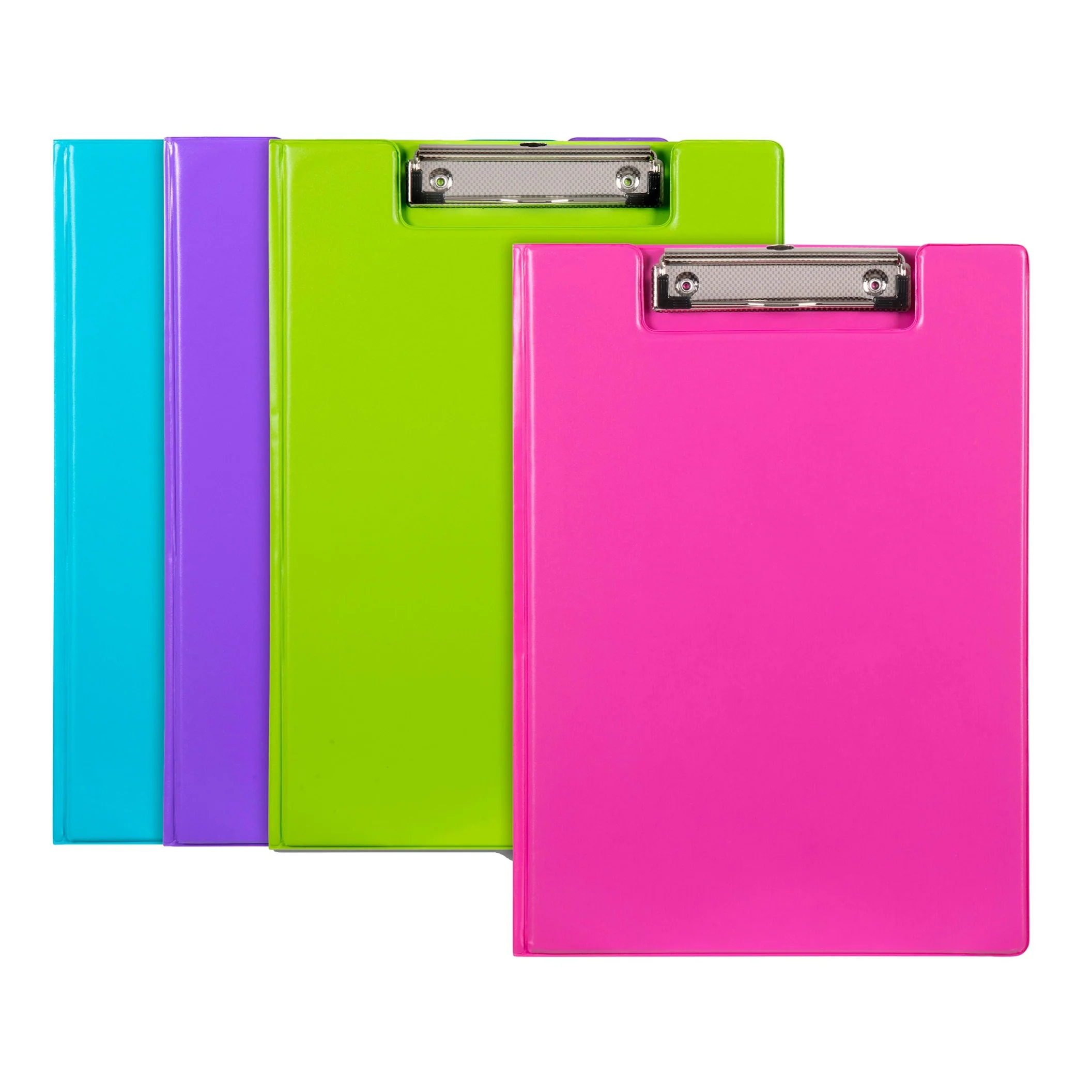 Marbig Clipfolder A4 PP Summer Colours Assorted - Nail Gallerys