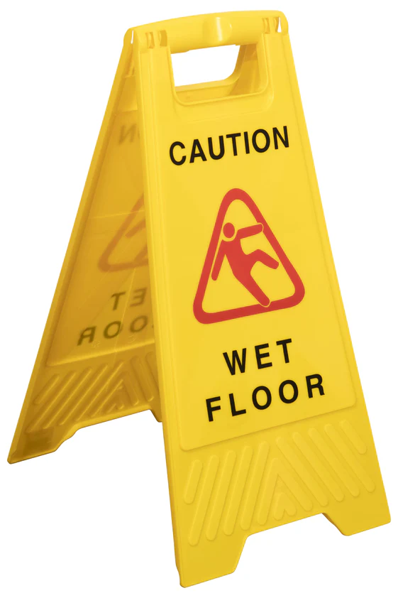 Cleanlink Safety Sign Wet Floor Yellow - Nail Gallerys