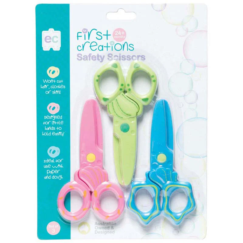EC First Creations Safety Scissors Set Of 3 - Nail Gallerys