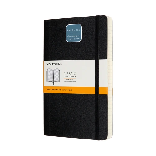 Moleskine Large Expanded Ruled Soft Cover Notebooks - Nail Gallerys