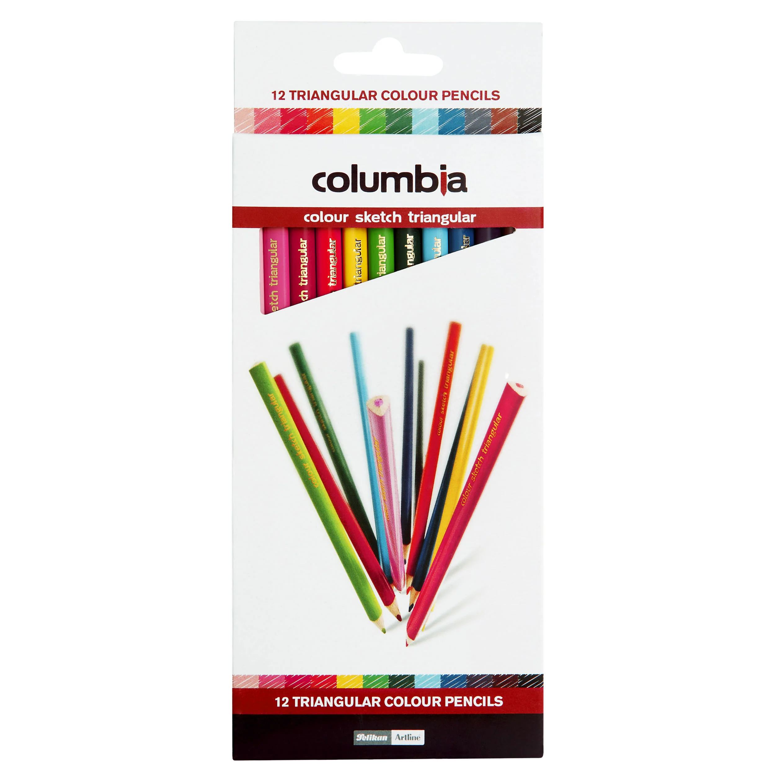 Columbia Coloursketch Colour Pencil Triangular Pack Of 12 - Nail Gallerys