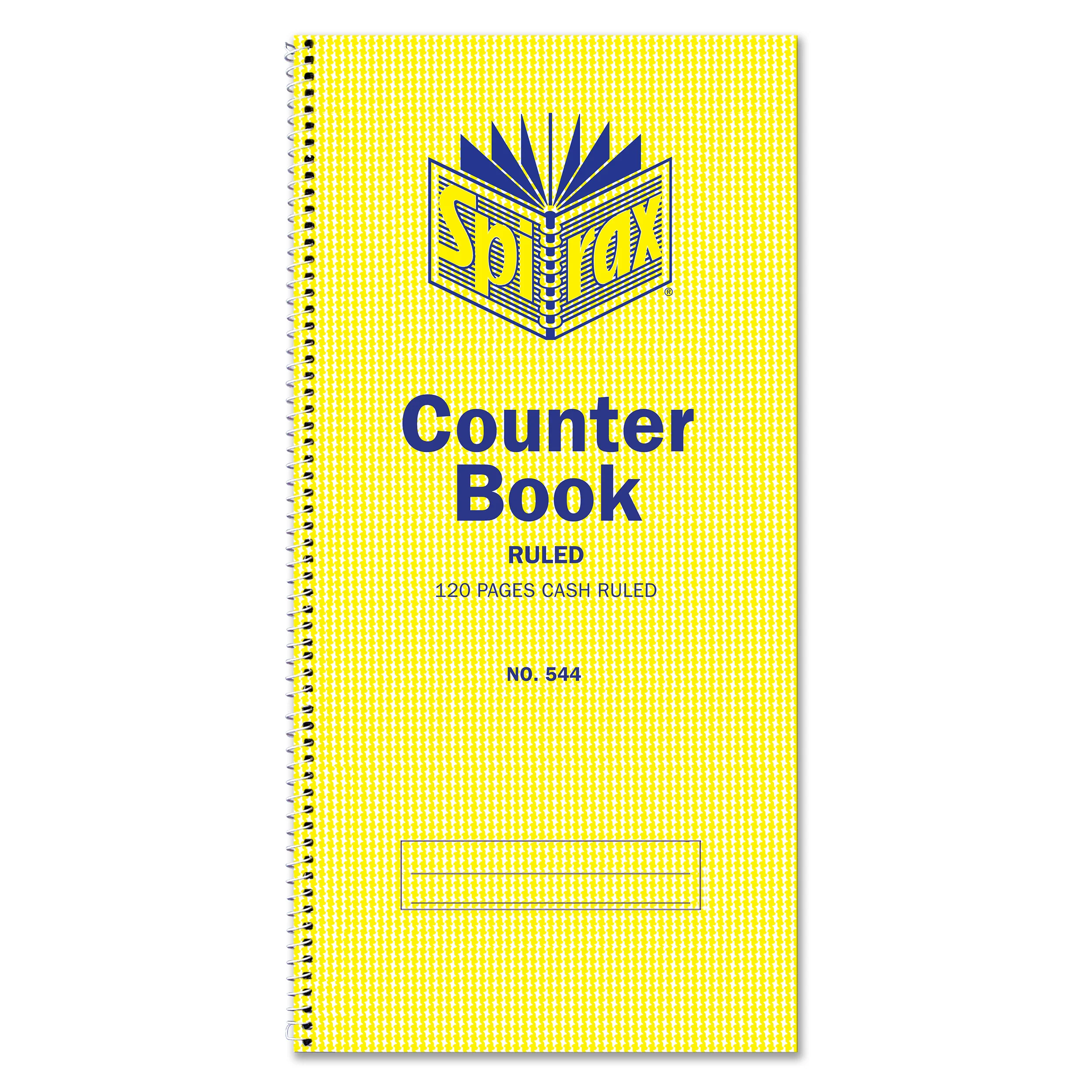 Spirax 544 Counter Book Cash Ruled 297x135mm 120 Page - Pack Of 10 - Nail Gallerys