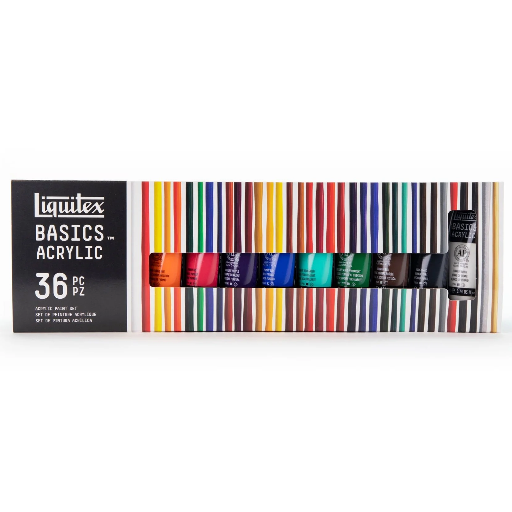 Liquitex Basics 22ml Acrylic Paints Set Of 36 - Nail Gallerys