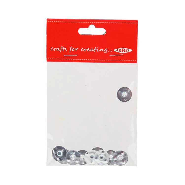 Arbee Candle Wick Holder Round 15mm Met - Pack Of 10 - Nail Gallerys