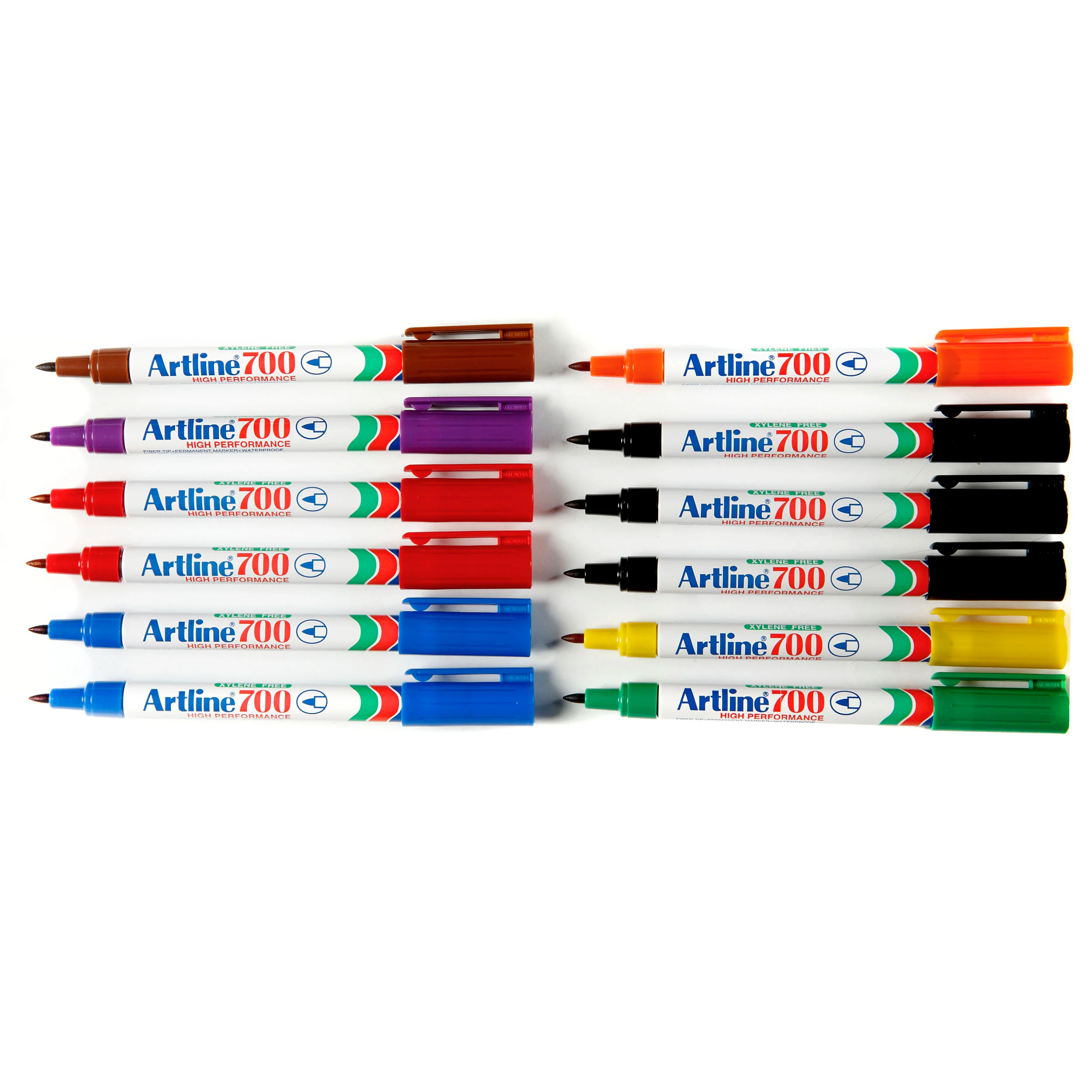 Artline 700 Permanent Marker 0.7mm Bullet Nib Assorted Box Of 12 - Nail Gallerys