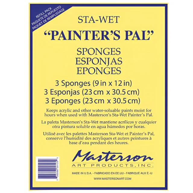 Mastersons Painter's Pal Palette Sponge Refill Set of 3 - Nail Gallerys