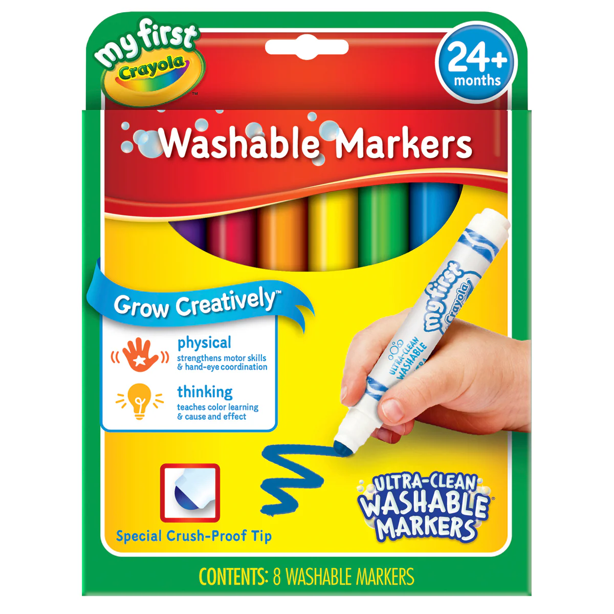Crayola My First Ultra Round Nib Markers Pack of 8 - Nail Gallerys