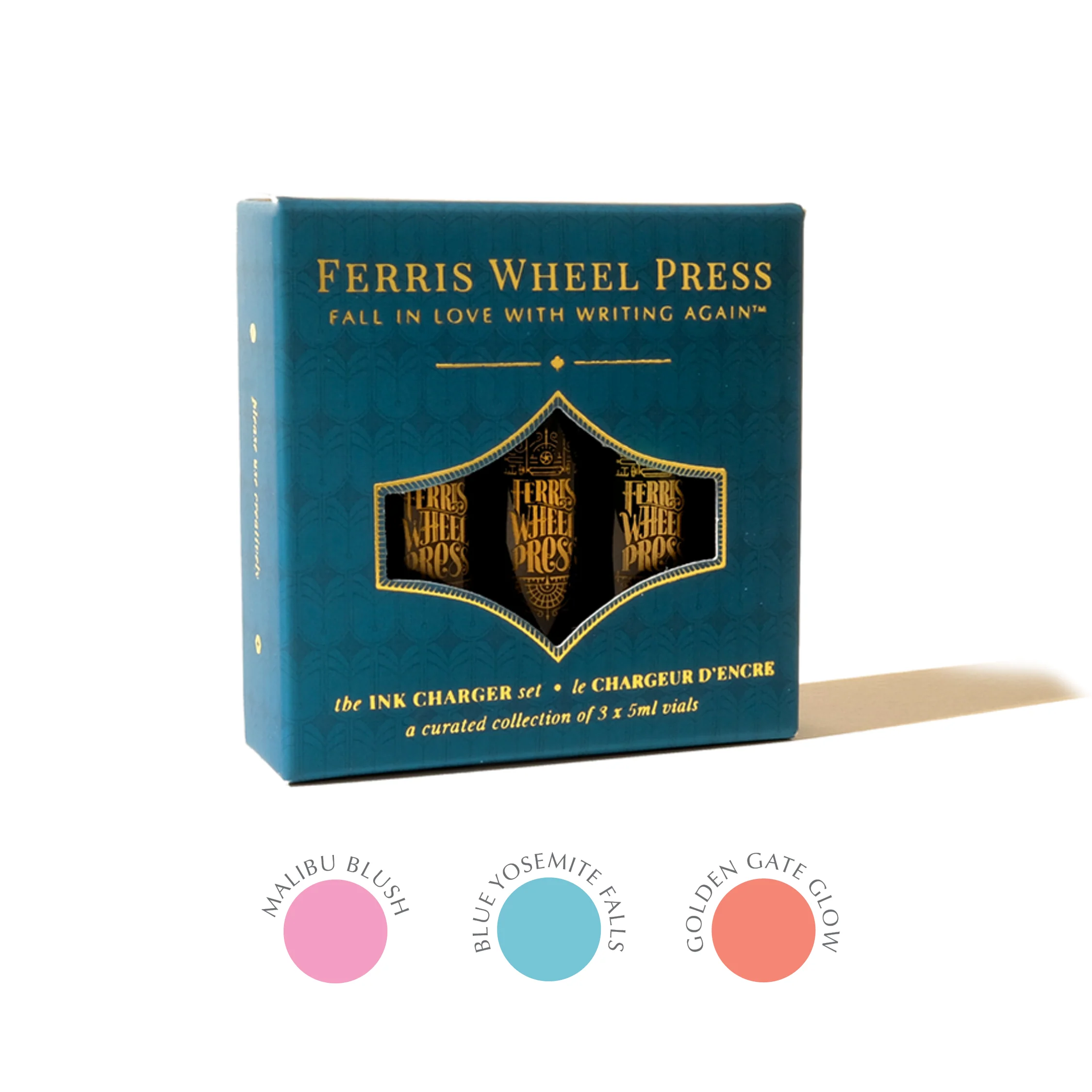 Ferris Wheel Press Ink Charger Set Dreaming in California Collection - Nail Gallerys