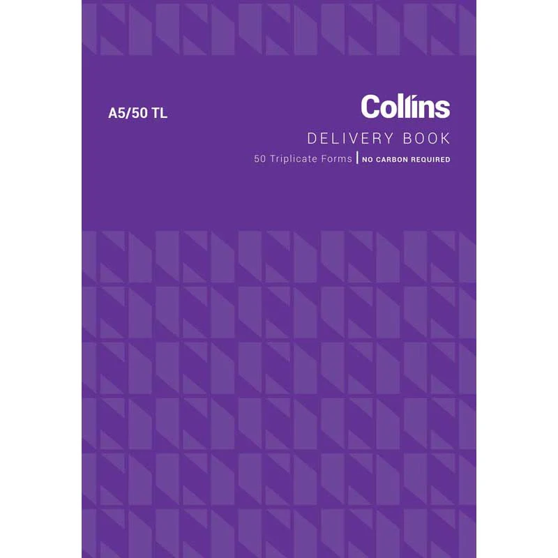 Collins Goods Delivery Book A5/50tl Triplicate No Carbon Required - Nail Gallerys