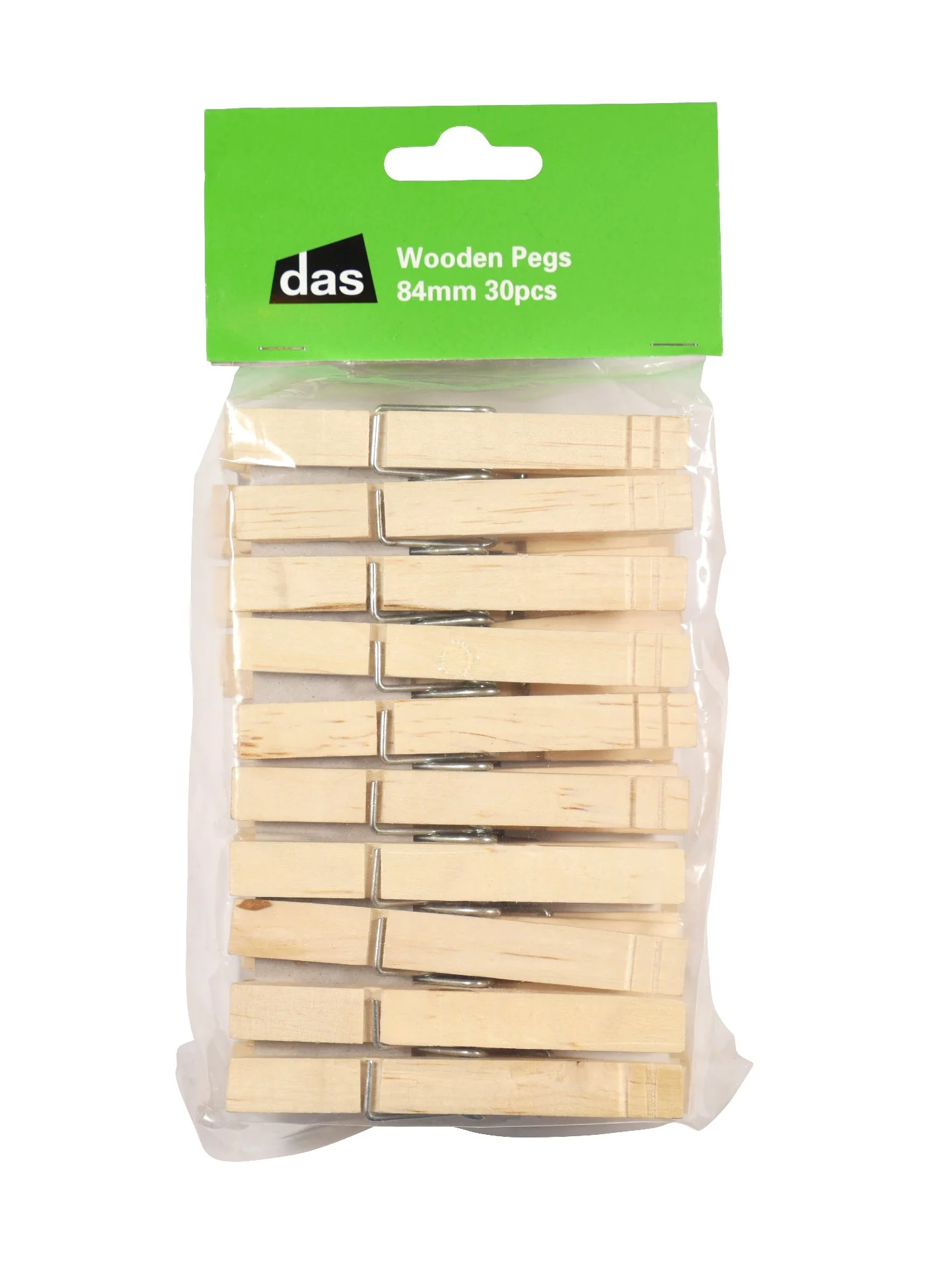 Das Wooden Pegs 84mm Pack Of 30 - Nail Gallerys