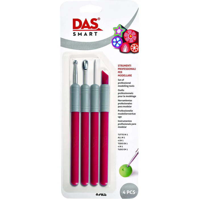 Das Smart Professional Modelling Clay Tools Set of 4 - Nail Gallerys
