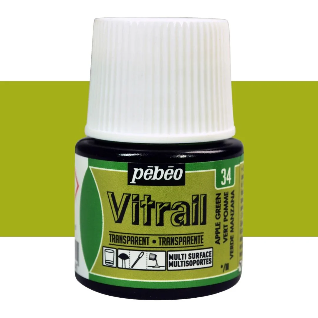 Pebeo Vitrail Transparent Paints 45ml - Nail Gallerys