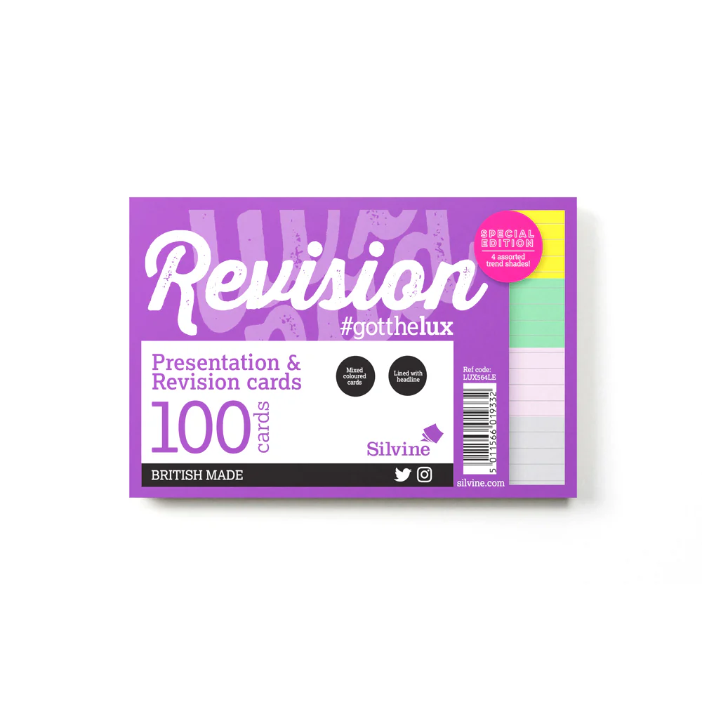 Luxpad Revision Presentation And Revision Ruled Fashion Colours Cards - Nail Gallerys