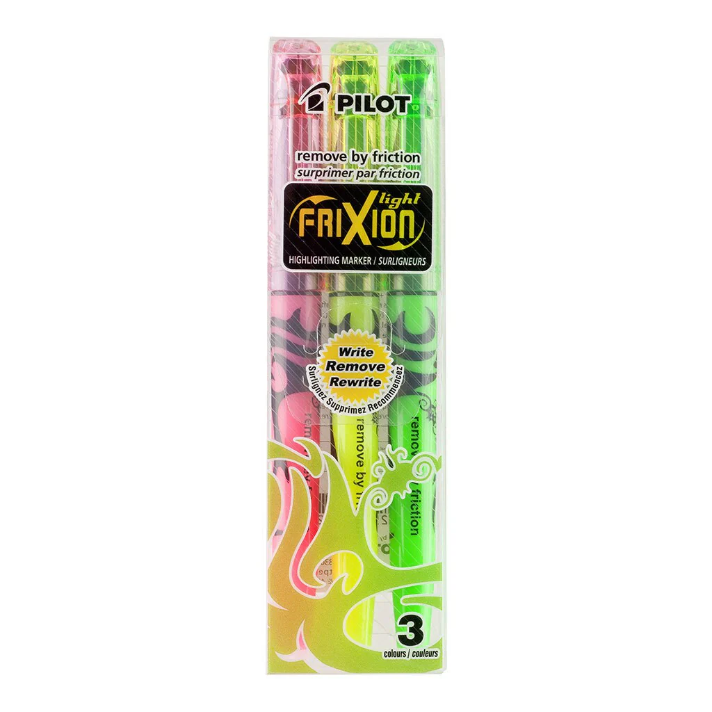 Pilot Frixion Light Erasable Highlighter Assorted - Nail Gallerys