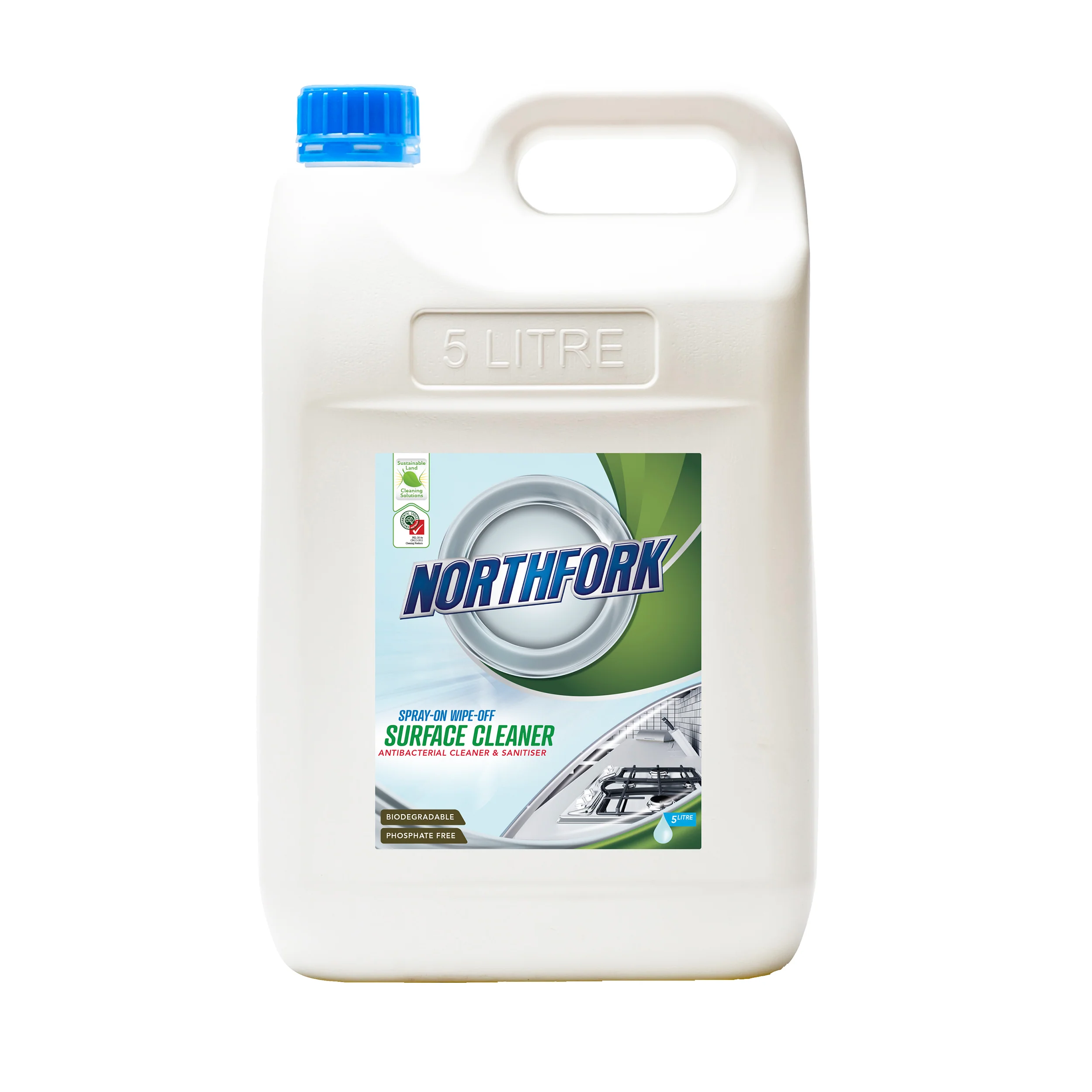 Northfork Geca Spray On Wipe Off Surface Cleaner 5 Litre - Pack Of 3 - Nail Gallerys